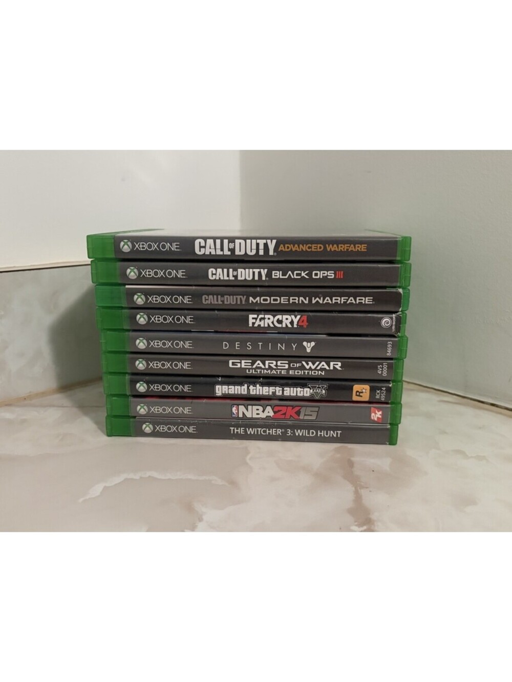 Xbox One Bundle Lot of 9 Games (Grand Theft Auto Call Of Duty Gears The Witcher)